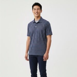 Turtleson Polo Shirt Mens Sz XL Golf Multicolor Striped